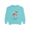 Aussiedoodle Mom Sweatshirt, Chalky Mint, front view