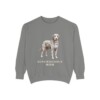 Aussiedoodle Mom Sweatshirt, Grey, front view
