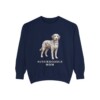 Aussiedoodle Mom Sweatshirt, True Navy, front view