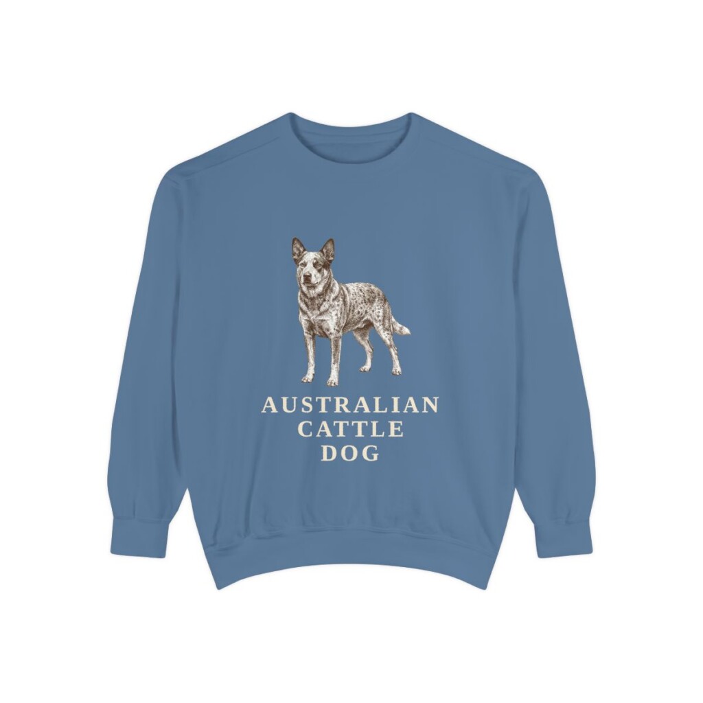 Australian Cattle Dog Sweatshirt, Blue Jean, front view