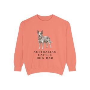 Australian Cattle Dog Dad Sweatshirt, Terracotta, front view