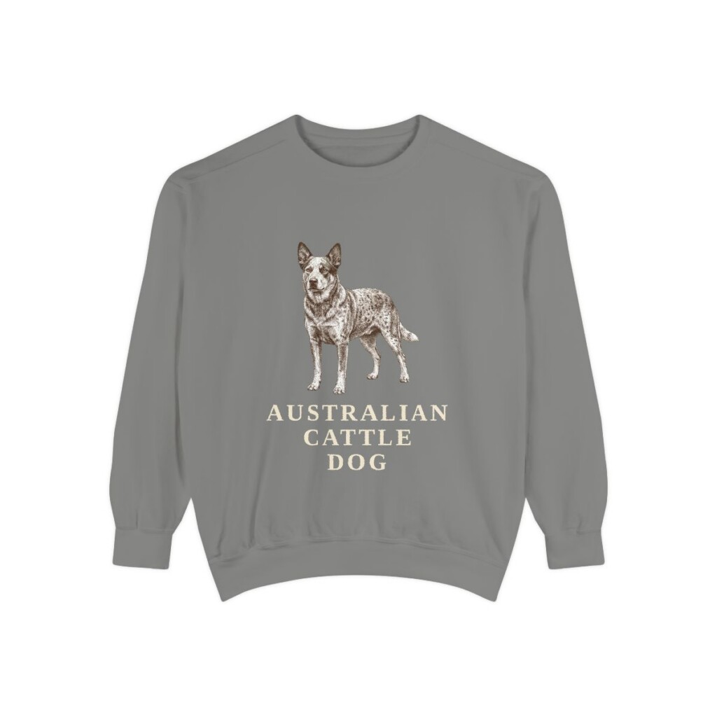 Australian Cattle Dog Sweatshirt, Grey, front view