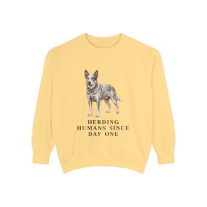 Australian Cattle Dog Humor Sweatshirt, Butter, front view