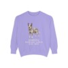 Australian Cattle Dog Humor Sweatshirt, Violet, front view