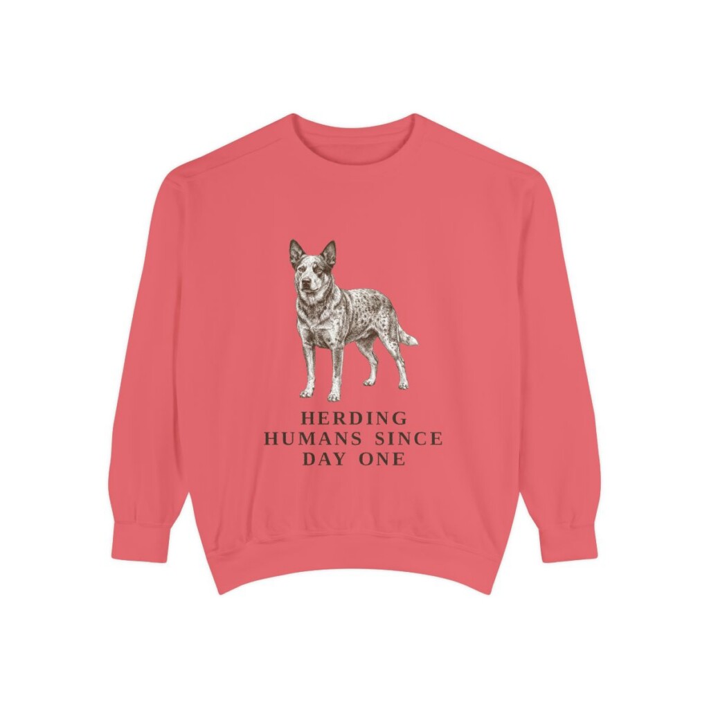 Australian Cattle Dog Humor Sweatshirt, Watermelon, front view