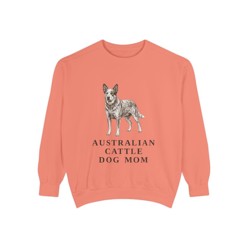 Australian Cattle Dog Mom Sweatshirt, Terracotta, front view