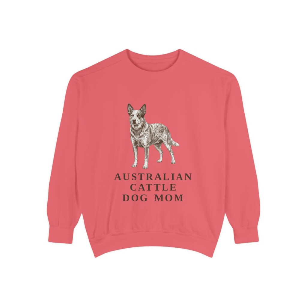 Australian Cattle Dog Mom Sweatshirt, Watermelon, front view