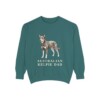 Australian Kelpie Dad Sweatshirt, Blue Spruce, front view