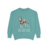 Australian Kelpie Dad Sweatshirt, Seafoam, front view