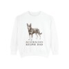 Australian Kelpie Dad Sweatshirt, White, front view