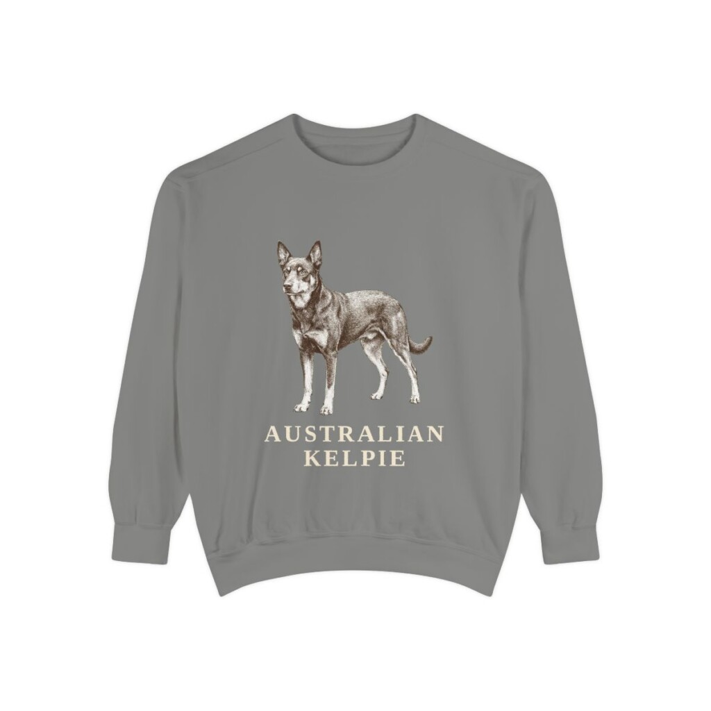 Australian Kelpie Sweatshirt, Grey, front view