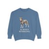 Australian Kelpie Humor Sweatshirt, Blue Jean, front view