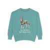 Australian Kelpie Humor Sweatshirt, Seafoam, front view