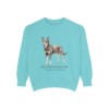 Australian Kelpie Latin Sweatshirt, Chalky Mint, front view