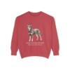 Australian Kelpie Latin Sweatshirt, Crimson, front view