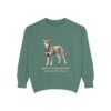 Australian Kelpie Latin Sweatshirt, Light Green, front view