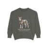Australian Kelpie Latin Sweatshirt, Pepper, front view