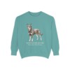 Australian Kelpie Latin Sweatshirt, Seafoam, front view