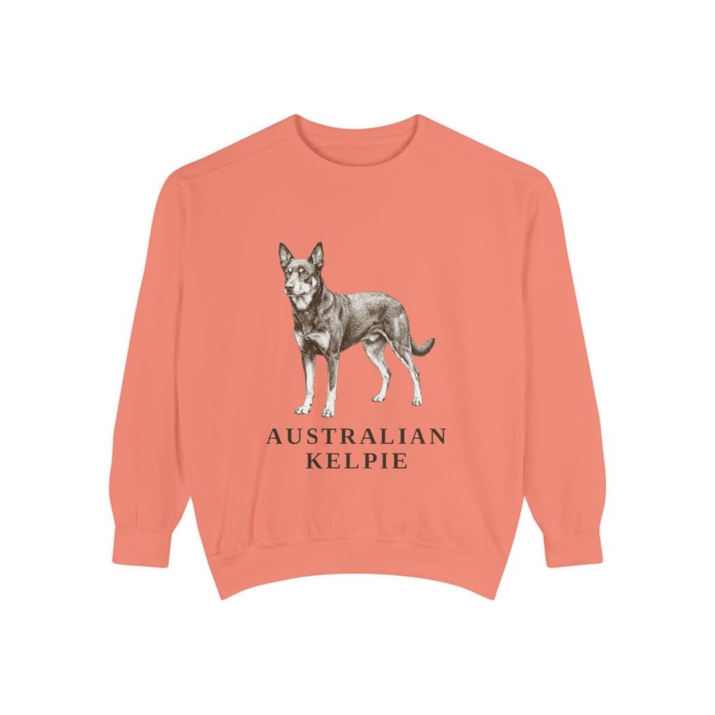 Australian Kelpie Sweatshirt, Terracotta, front view