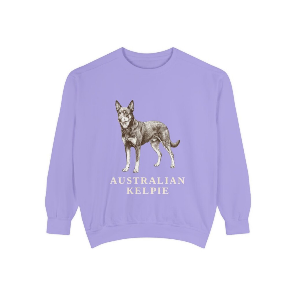 Australian Kelpie Sweatshirt, Violet, front view