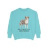 Australian Shepherd Sweatshirt, Chalky Mint, front view
