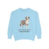 Australian Shepherd Sweatshirt, Chambray, front view