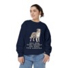 australian-shepherd-sweatshirt-humor-true-navy-person-2-front Australian Shepherd Humor Sweatshirt, True Navy, person 2 front