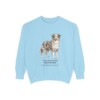Australian Shepherd Latin Sweatshirt, Chambray, front view