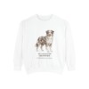 Australian Shepherd Latin Sweatshirt, White, front view