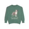 Australian Shepherd Sweatshirt, Light Green, front view
