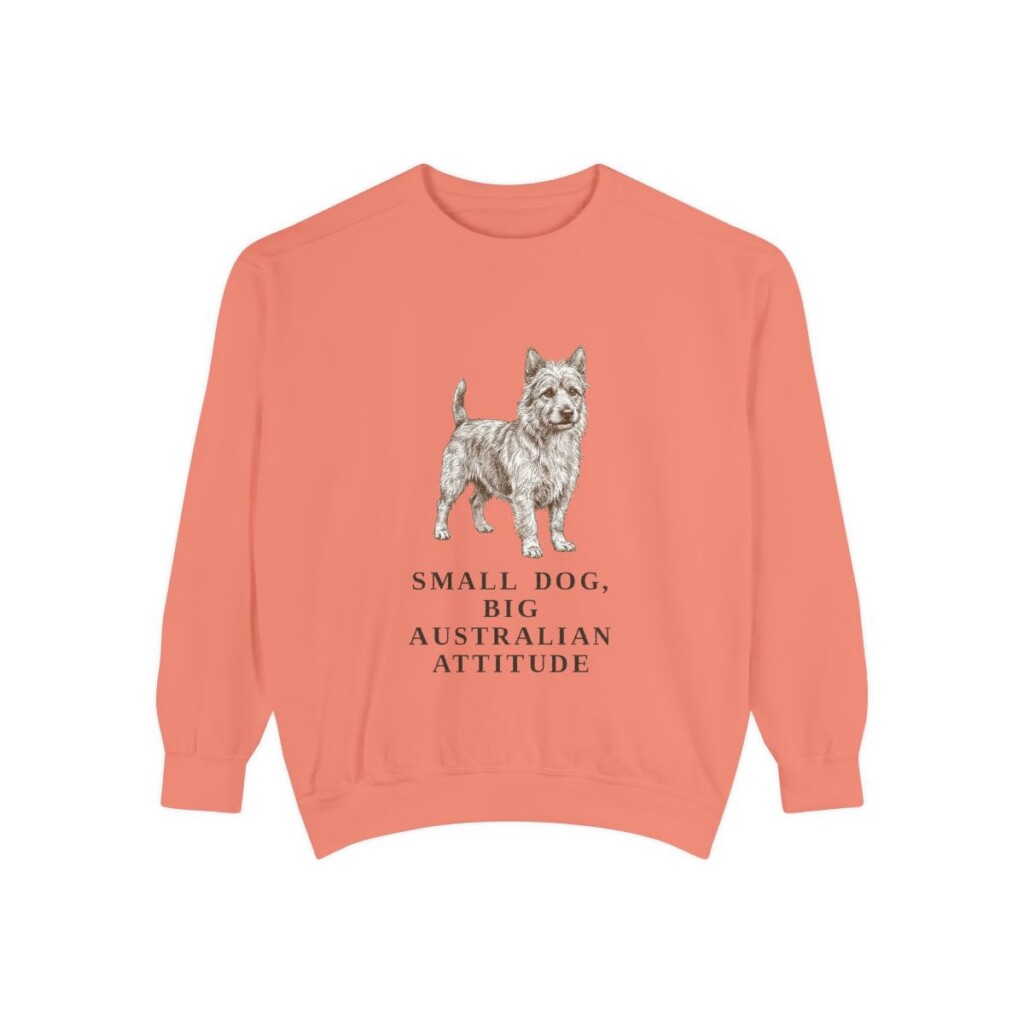 Australian Terrier Humor Sweatshirt, Terracotta, front view