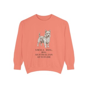 Australian Terrier Humor Sweatshirt, Terracotta, front view