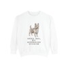 Australian Terrier Humor Sweatshirt, White, front view