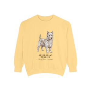 Australian Terrier Latin Sweatshirt, Butter, front view