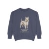 Australian Terrier Latin Sweatshirt, Denim, front view
