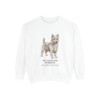 Australian Terrier Latin Sweatshirt, White, front view