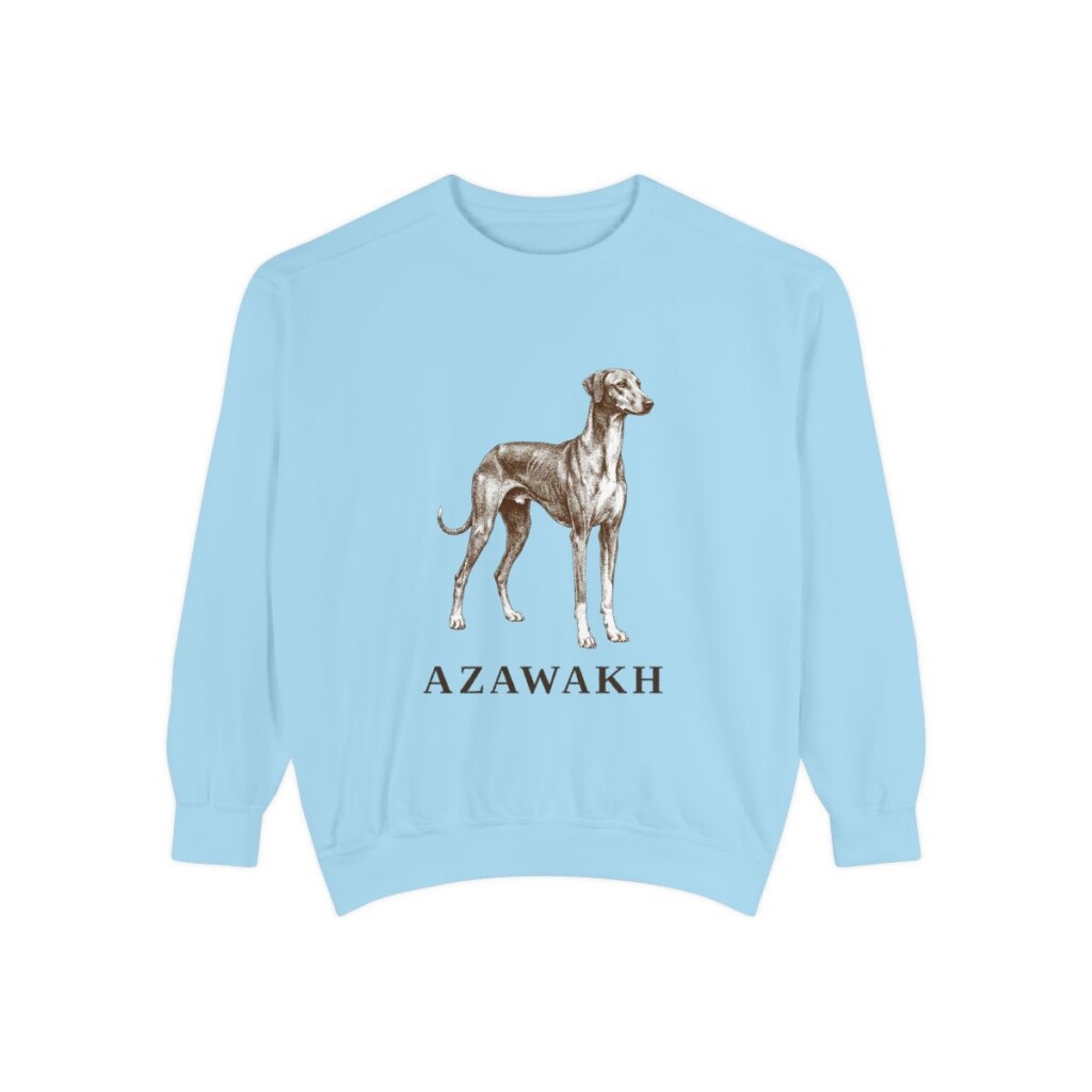 Azawakh Sweatshirt, Chambray, front view