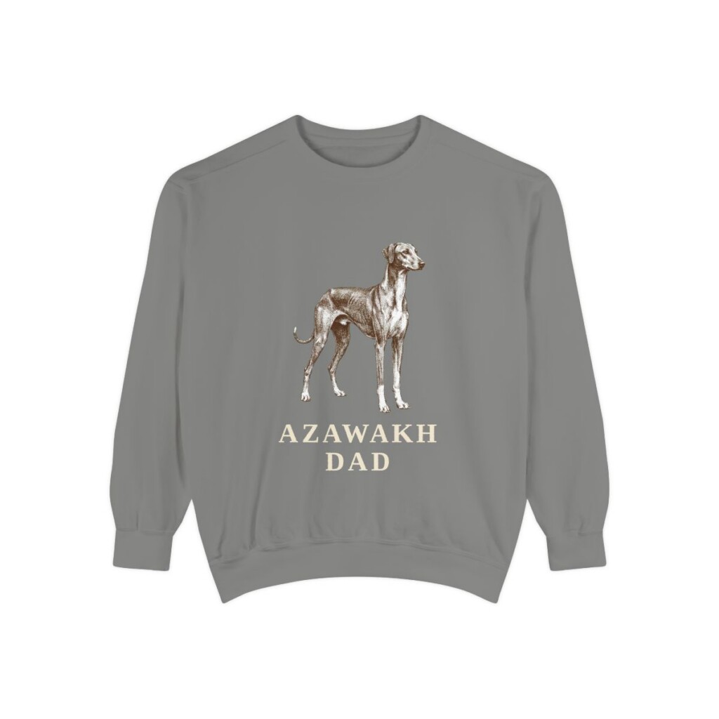 Azawakh Dad Sweatshirt, Grey, front view