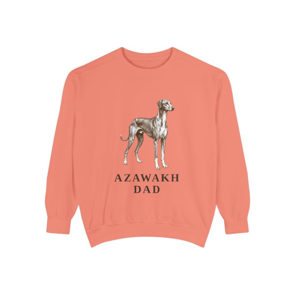 Azawakh Dad Sweatshirt, Terracotta, front view