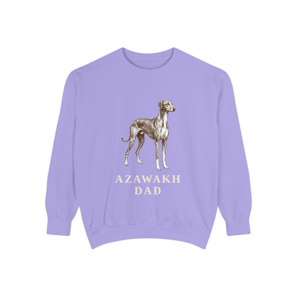 Azawakh Dad Sweatshirt, Violet, front view