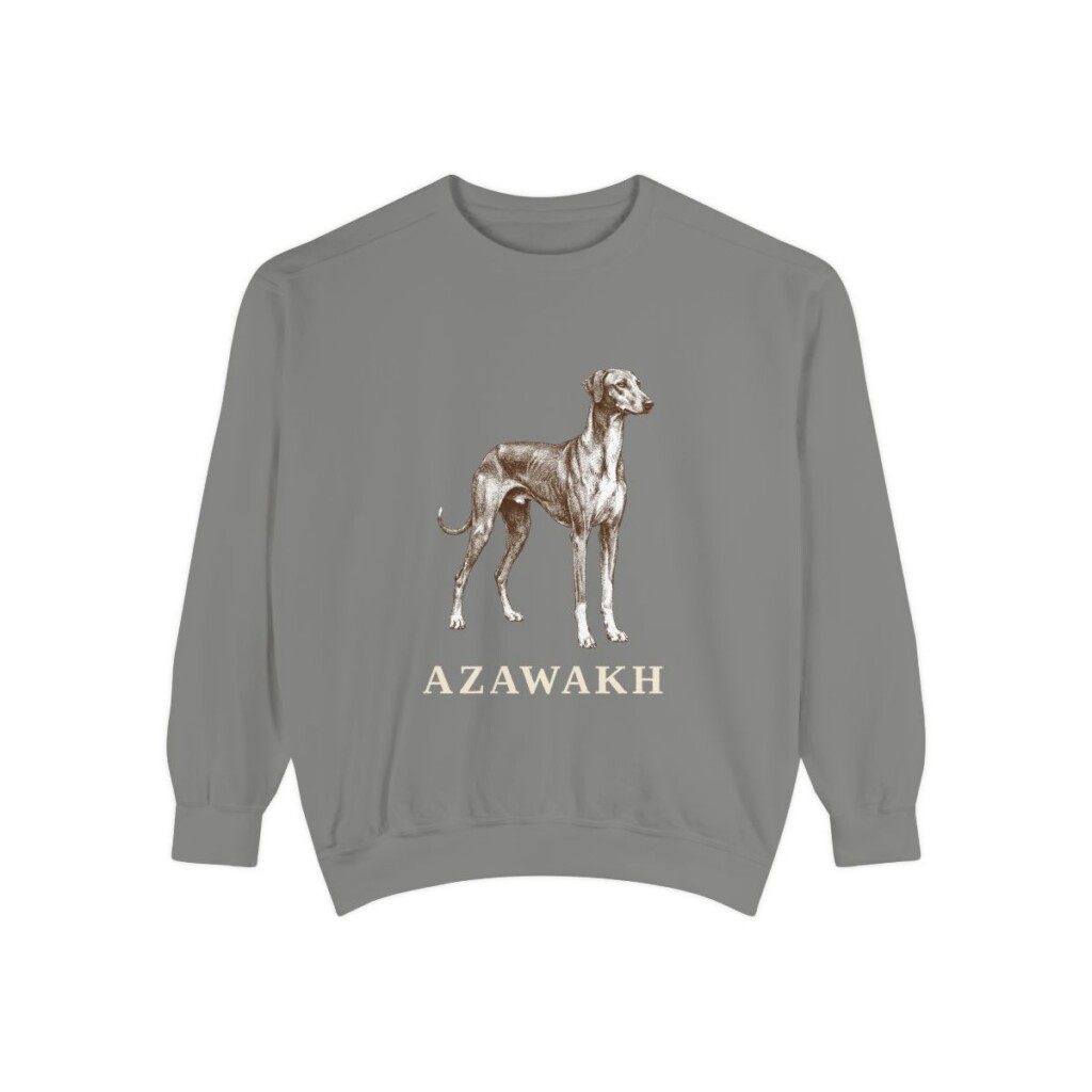 Azawakh Sweatshirt, Grey, front view