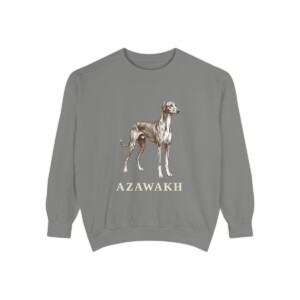 Azawakh Sweatshirt, Grey, front view