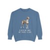 Azawakh Humor Sweatshirt, Blue Jean, front view