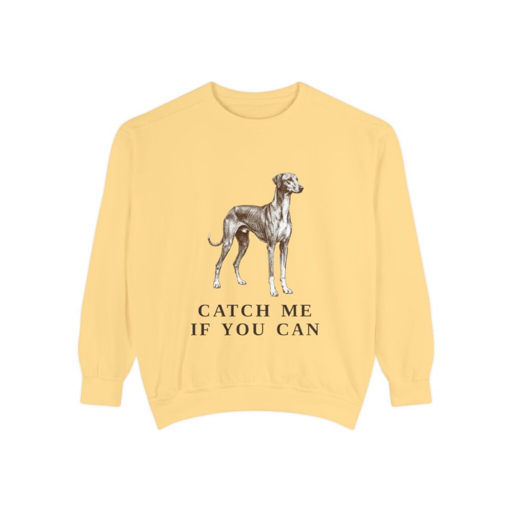 Azawakh Humor Sweatshirt, Butter, front view