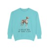 Azawakh Humor Sweatshirt, Chalky Mint, front view