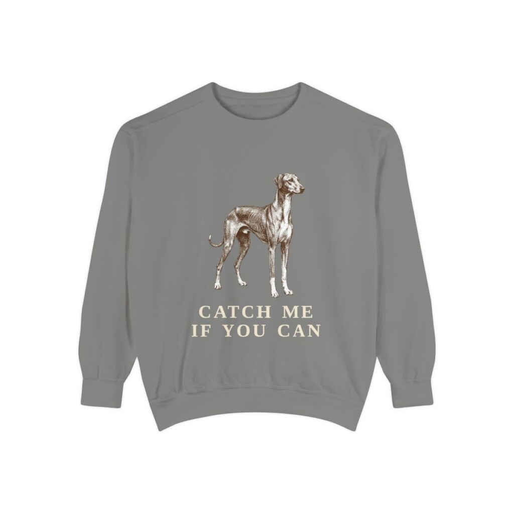 Azawakh Humor Sweatshirt, Grey, front view