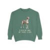 Azawakh Humor Sweatshirt, Light Green, front view