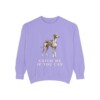 Azawakh Humor Sweatshirt, Violet, front view