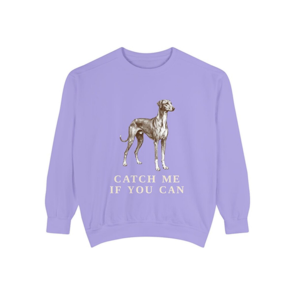 Azawakh Humor Sweatshirt, Violet, front view