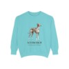 Azawakh Latin Sweatshirt, Chalky Mint, front view